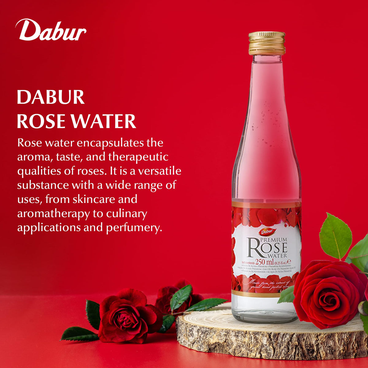 Dabur Red Rose Water 8.25oz (250ml)
