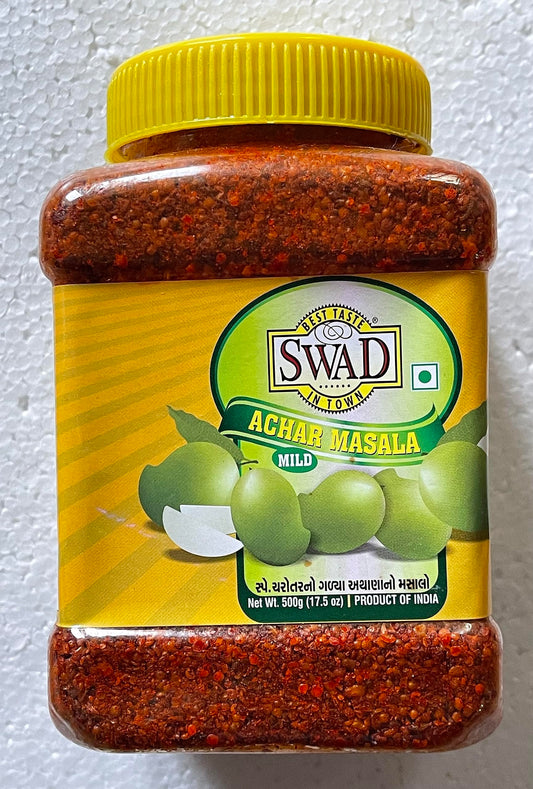 Swad Achar (Pickle) Masala MILD (Special Charotar Sweet & Spicy) - 500 Grams