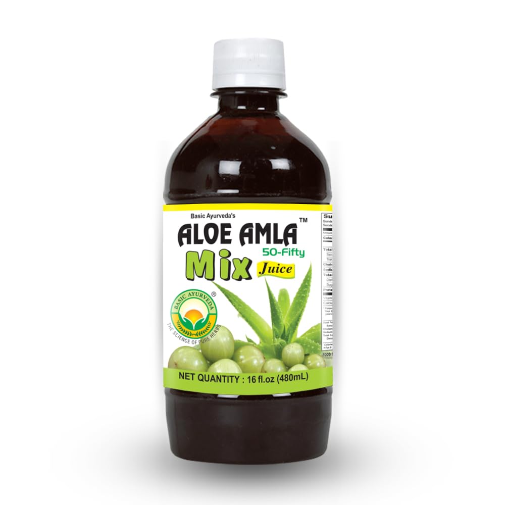 Basic Ayurveda Aloe Amla Mix Juice 480 Ml