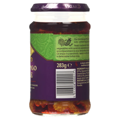 Patak's Hot Mango Pickle 10 oz - Indian Pickles