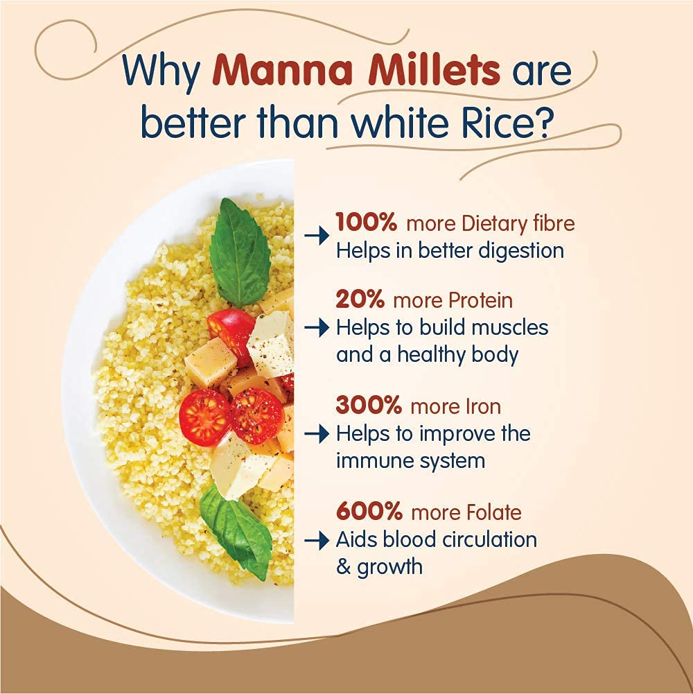 Manna Foxtail Millet 1 Kg - Gourmet Indian Good