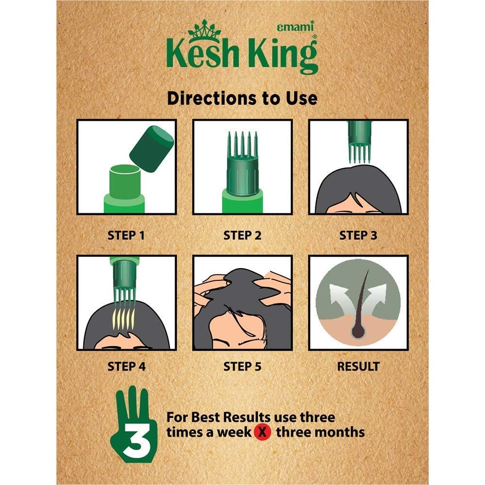 Kesh King Herbal Ayurvedic Hair Oil For Hair Growth 300ml - 1 Pack