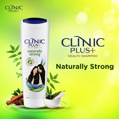 Clinic Plus + Naturally Strong Health Shampoo with Herbal Extracts, 340ml