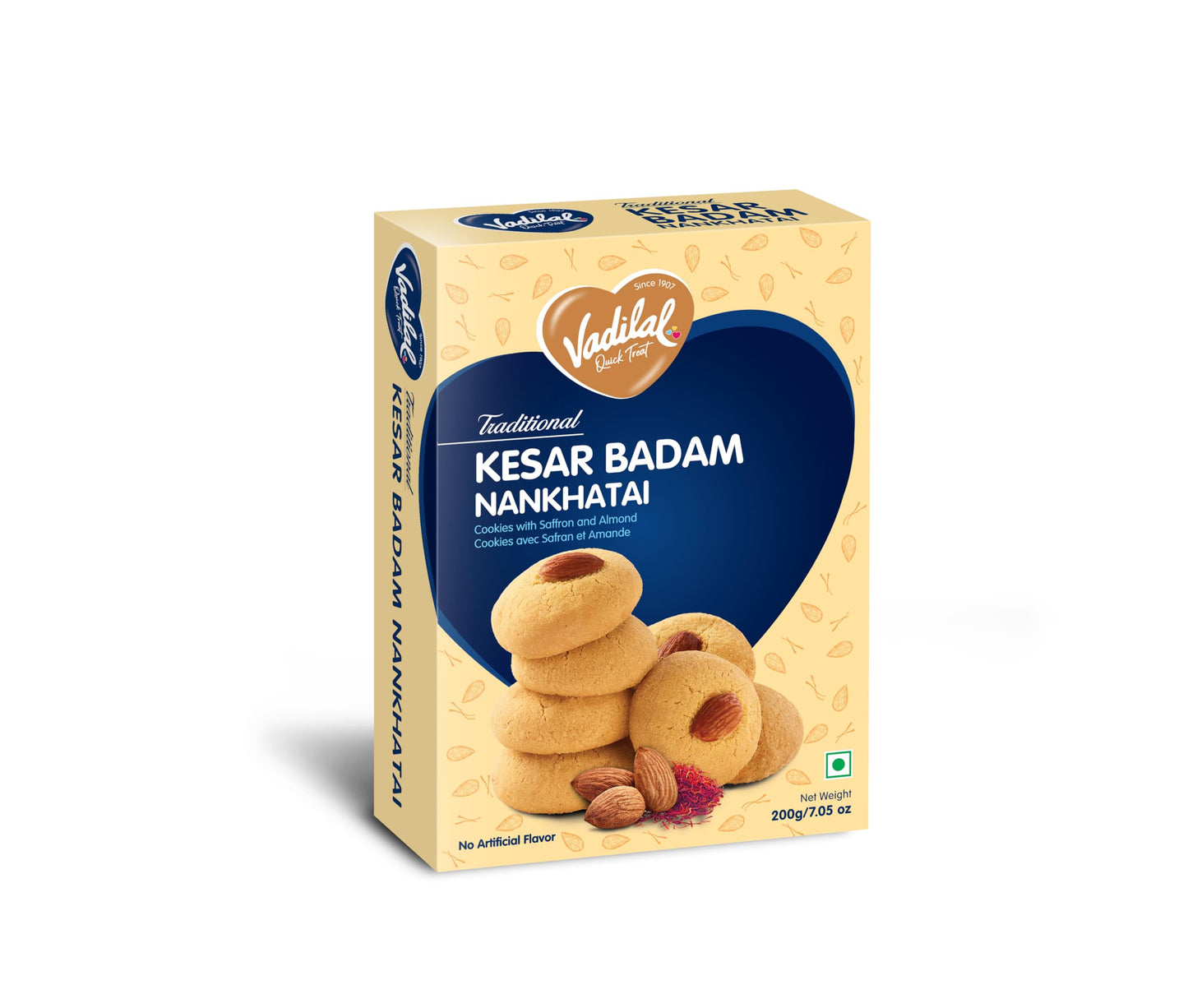 Vadilal Quick Treat Kesar Badam Nankhatai 200 gm