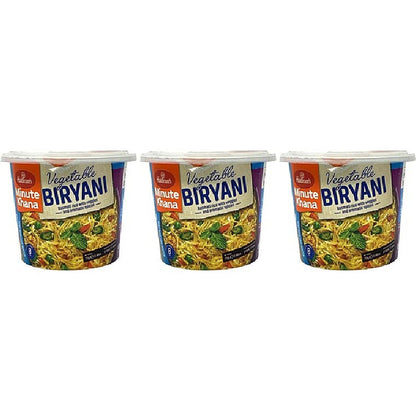 Pack Of 3 - Haldiram's Minute Khana Vegetable Biryani - 70 Gm - Haldiram Minute Khana