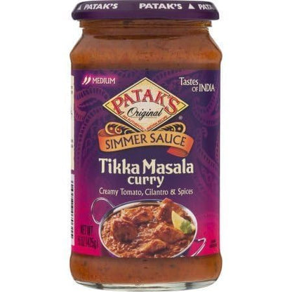 PACK OF 12 - Patak's Tastes Of India Simmer Sauce, Tikka Masala Curry, 15-Ounce