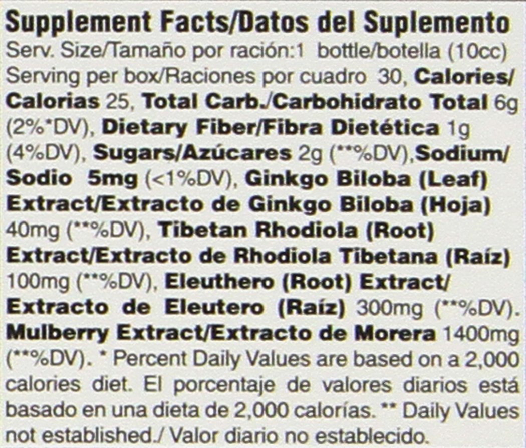Prince Of Peace Ultra Ginkgo Plus, 30 Bottles, 0.34 fl. oz. Each Brain Boost Supplement Support for Active Lifestyles Ginkgo Biloba for Endurance