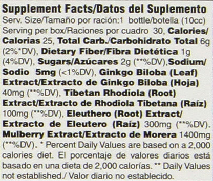 Prince Of Peace Ultra Ginkgo Plus, 30 Bottles, 0.34 fl. oz. Each Brain Boost Supplement Support for Active Lifestyles Ginkgo Biloba for Endurance