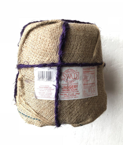 Swad Indian Kolhapuri Jaggery (gur) 11 lbs - Food / Masala / Dal