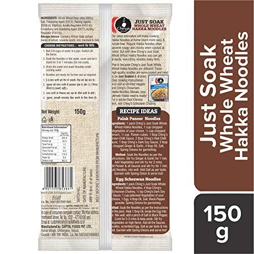 Ching'S Secret Just Soak Whole Wheat Hakka Noodles 150 gm