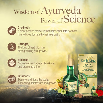 Kesh King Ayurvedic Scalp and Hair Oil, 100ml (Hair Oil, 100ml) - Indian Hair Products