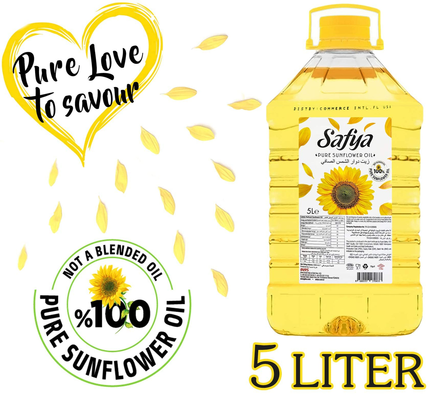 Safya Pure Sunflower Oil 5 Litre