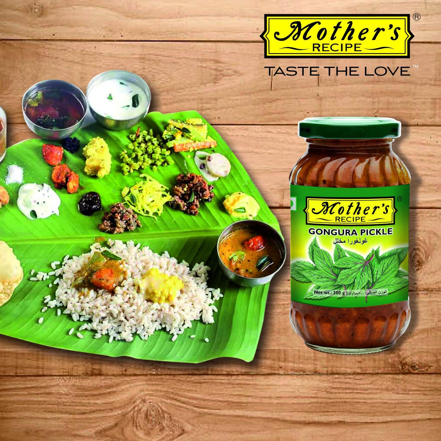 Mother's Recipe Gongura Pickle 300 gms - Pickles & Paste