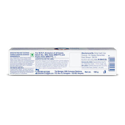 Sensodyne Fresh Mint Toothpaste 150gm