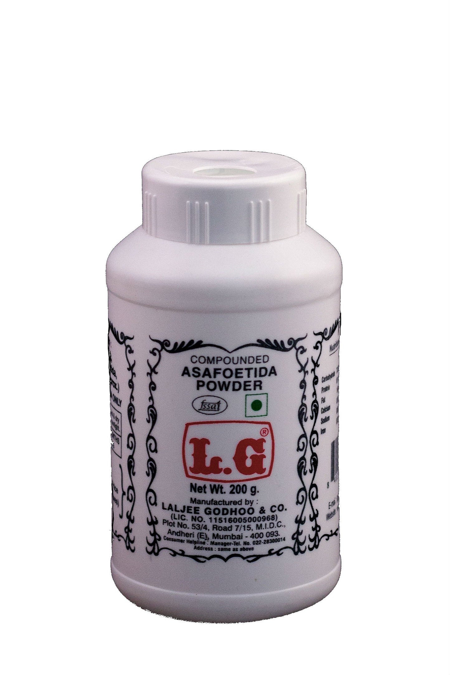 LG LALJEE GODHOO & CO. Compounded Asafoetida Powder 200GMS. (Pack of 2)