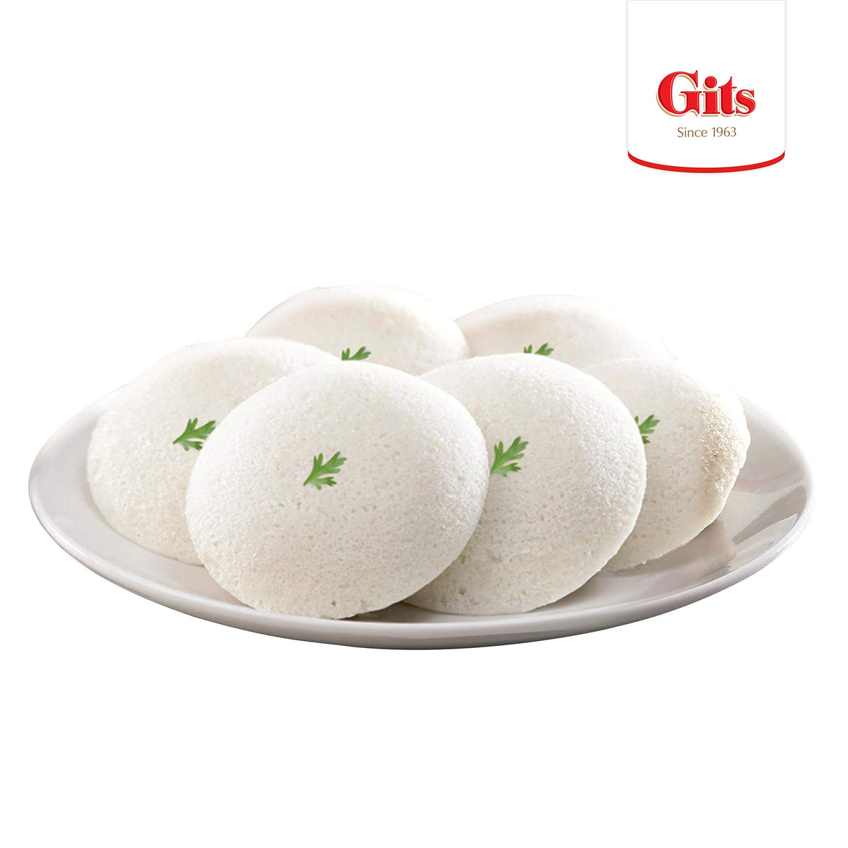 Gits Rice Idli (Super healthy light Rice cakes) 17.5 Oz X 5 Packs | Indian Vegetarian Breakfast - Ready in 20 mins