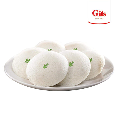 Gits Rice Idli (Super healthy light Rice cakes) 17.5 Oz X 5 Packs | Indian Vegetarian Breakfast - Ready in 20 mins