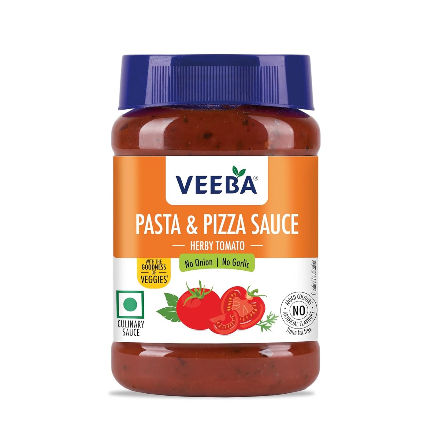 Veeba Pasta and Pizza Sauce - No Onion No Garlic,280g.