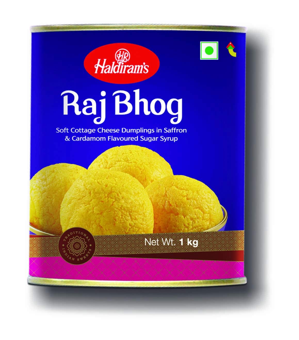 Haldiram Raj Bhog 1 Kg X 2 Pcs TIN Pack (Delhi)