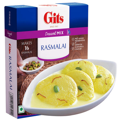 Gits Instant Rasmalai Desert Mix, 135g (Pack of 3)