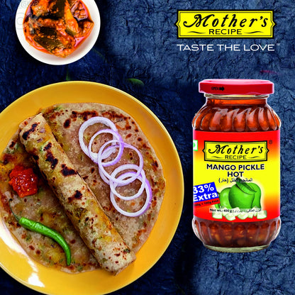 Mother's Recipe Mango Pickle -HOT 500 gms - Indian Pickles