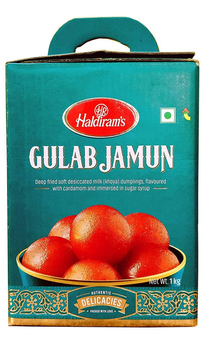 Haldiram's Gulab Jamun & Rasgulla Combo Pack 1 Kg Tin X 2 Pcs