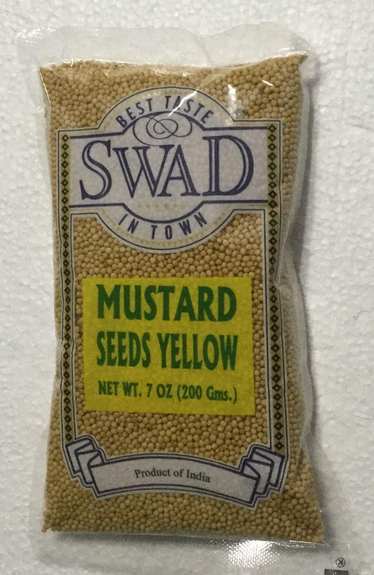 Swad Mustard Seeds Yellow 7 Oz