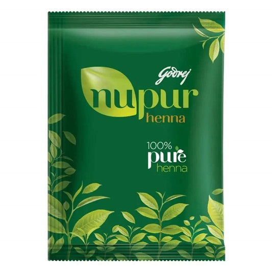 Godrej Nupur Henna Natural Mehndi for Hair Color with Goodness of 9 Herbs 120gram X 3Packs