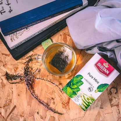 SULTAN TEA Moroccan Green Tea with Pure Mint & Tiznit Herbal Green Teas (Pack of 4-80 Tea Bags)