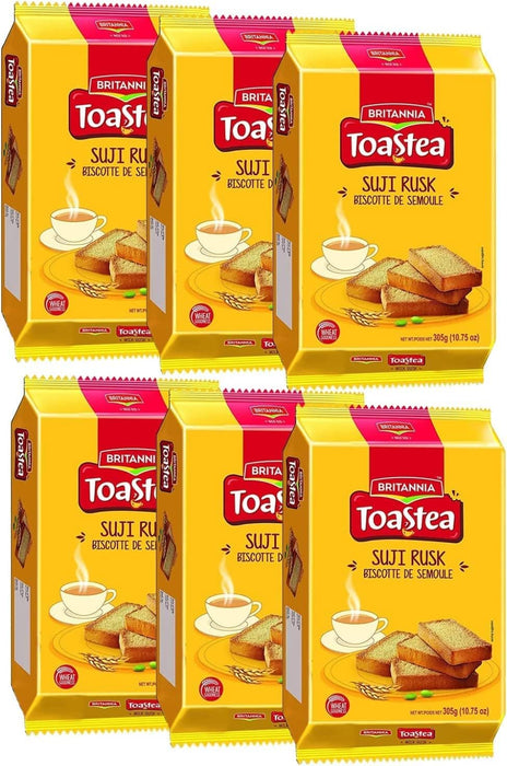 BRITANNIA Toastea Suji Rusk 10.75oz (305g) - (Pack of 6)