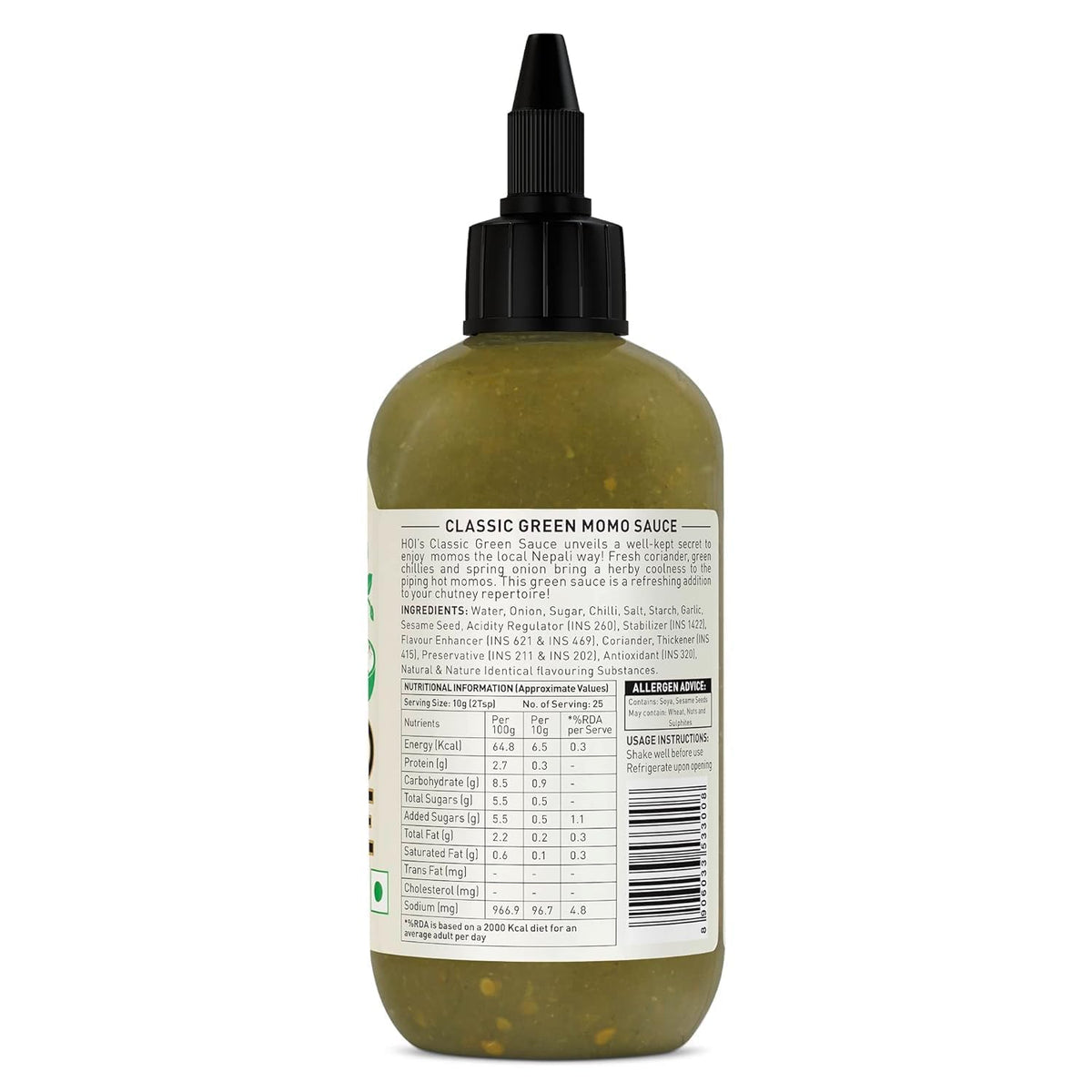 HOI MOMO SAUCE | Classic Green | 250 gm - Veg | Dipping & Serving Sauce