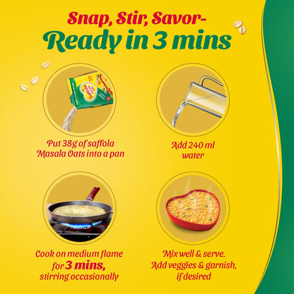 Saffola Masala oats- Veggy Twist 500 gms - Indian Snack