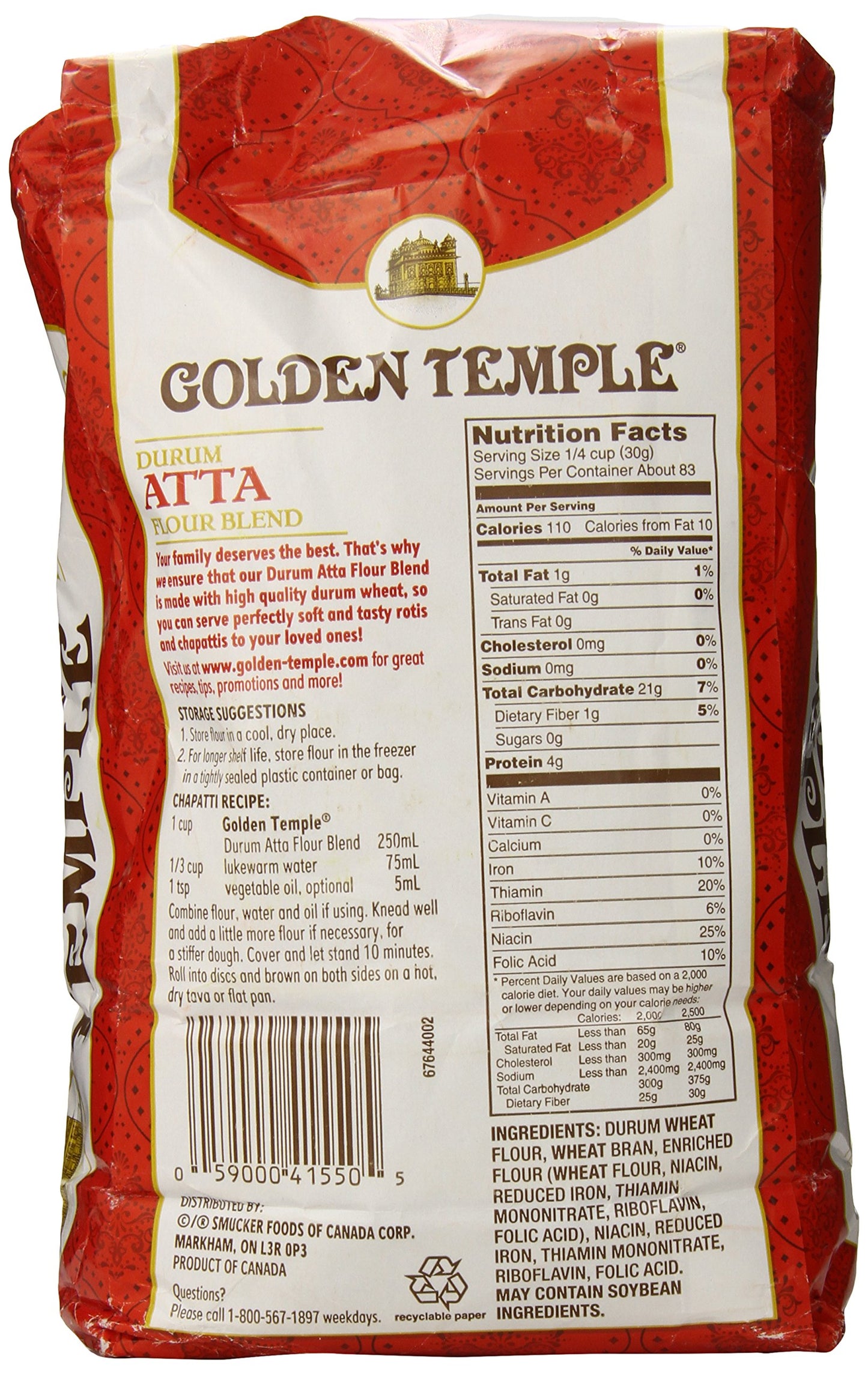 Golden Temple Atta 5.5lb