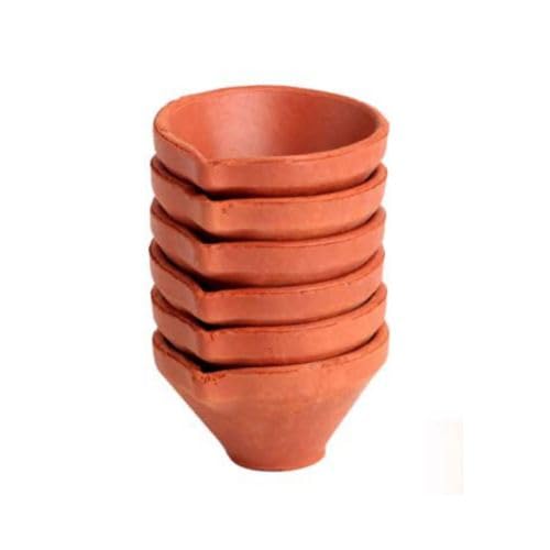 Terracotta Small Diya 6pc 2.5inch #2