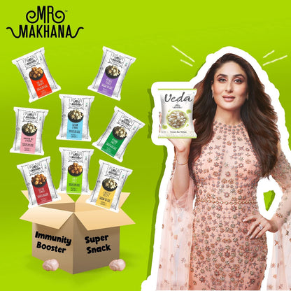 MR Makhana Cream n Onion Flavored Makhana | Super Snack | Roasted | 2.65oz (75g) Family Size