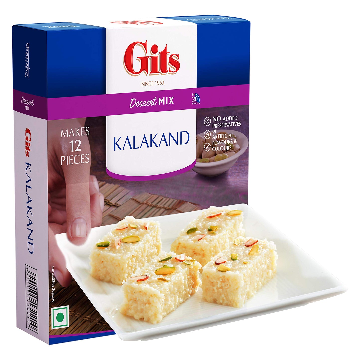 Gits Dessert Kalakand Mix, 800g (Pack of 4 X 200g Each)