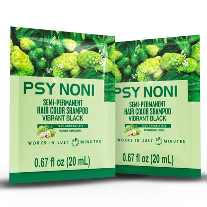 PSY NONI SHAMPOO-IN COLOR REAL BLACK (0.67 fl oz, 1)