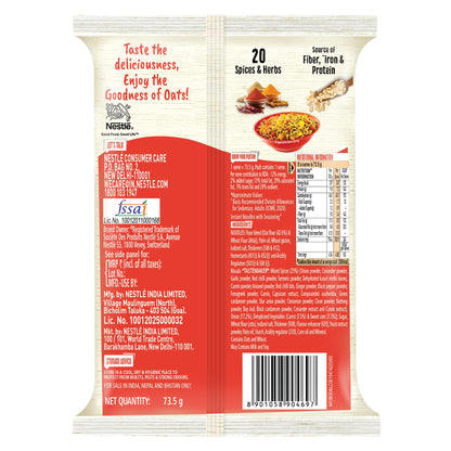Nestle Maggi Nutri-Licious Oats Masala Noodles, 75 Grams Pack, - Vegetarian, India