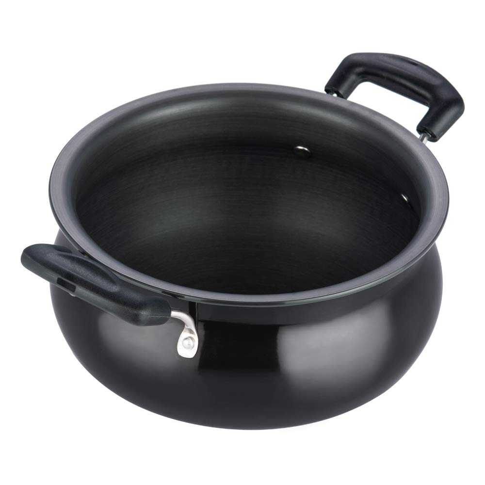 Vinod Black Pearl Handi With Lid - Food / Masala / Dal