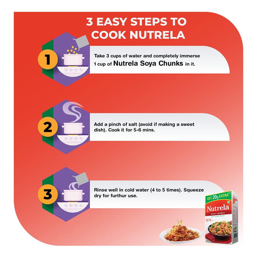 Nutrela, Soya Chunks, 200 Grams(gm)
