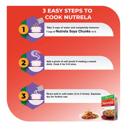 Nutrela, Soya Chunks, 200 Grams(gm)