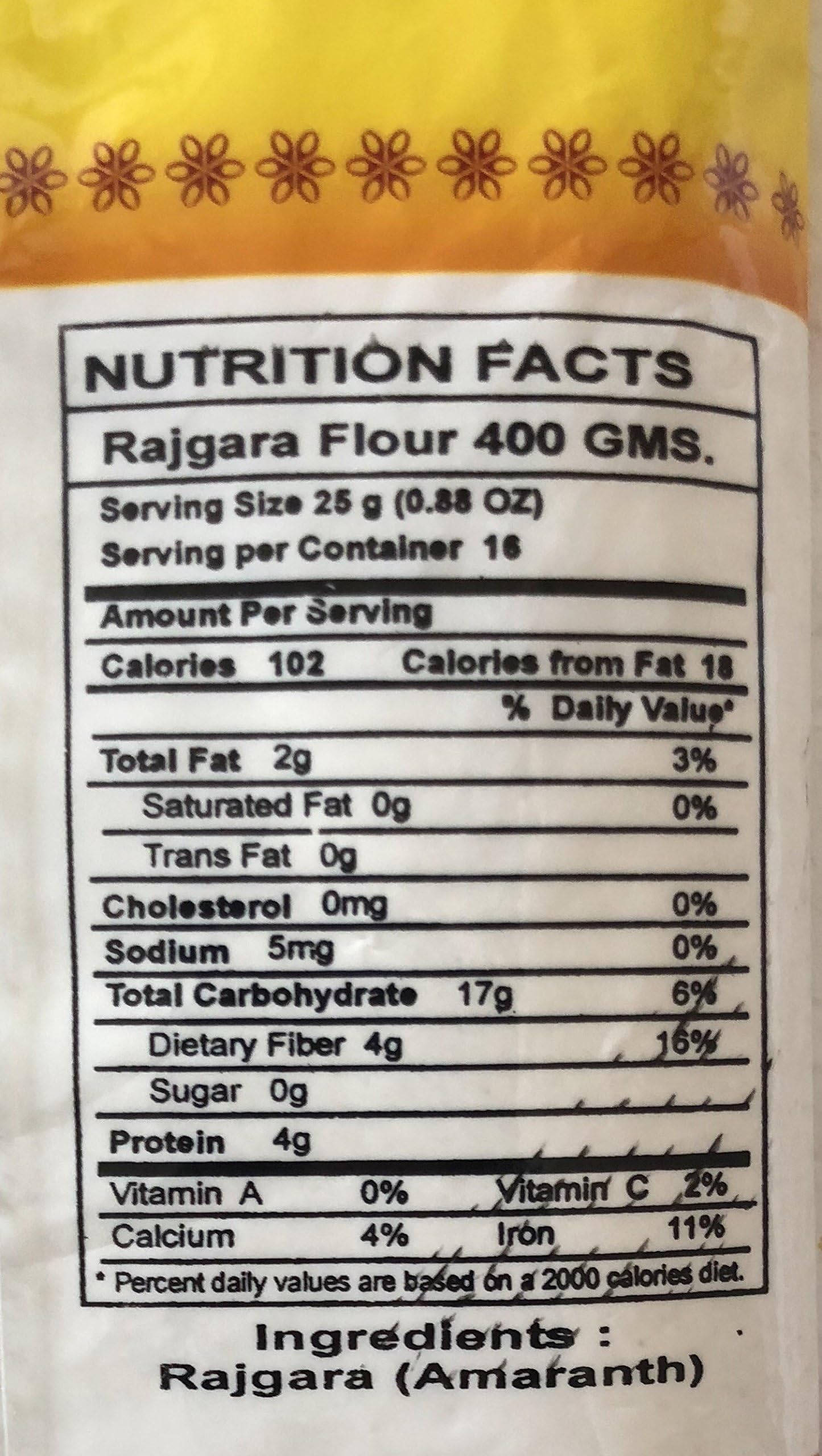 Swad Rajgara Flour Amaranth 14 Oz - Food / Masala / Dal
