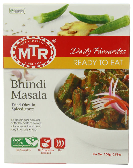 MTR Bhindi Masala, 10.58-Ounce Boxes (Pack of 10)