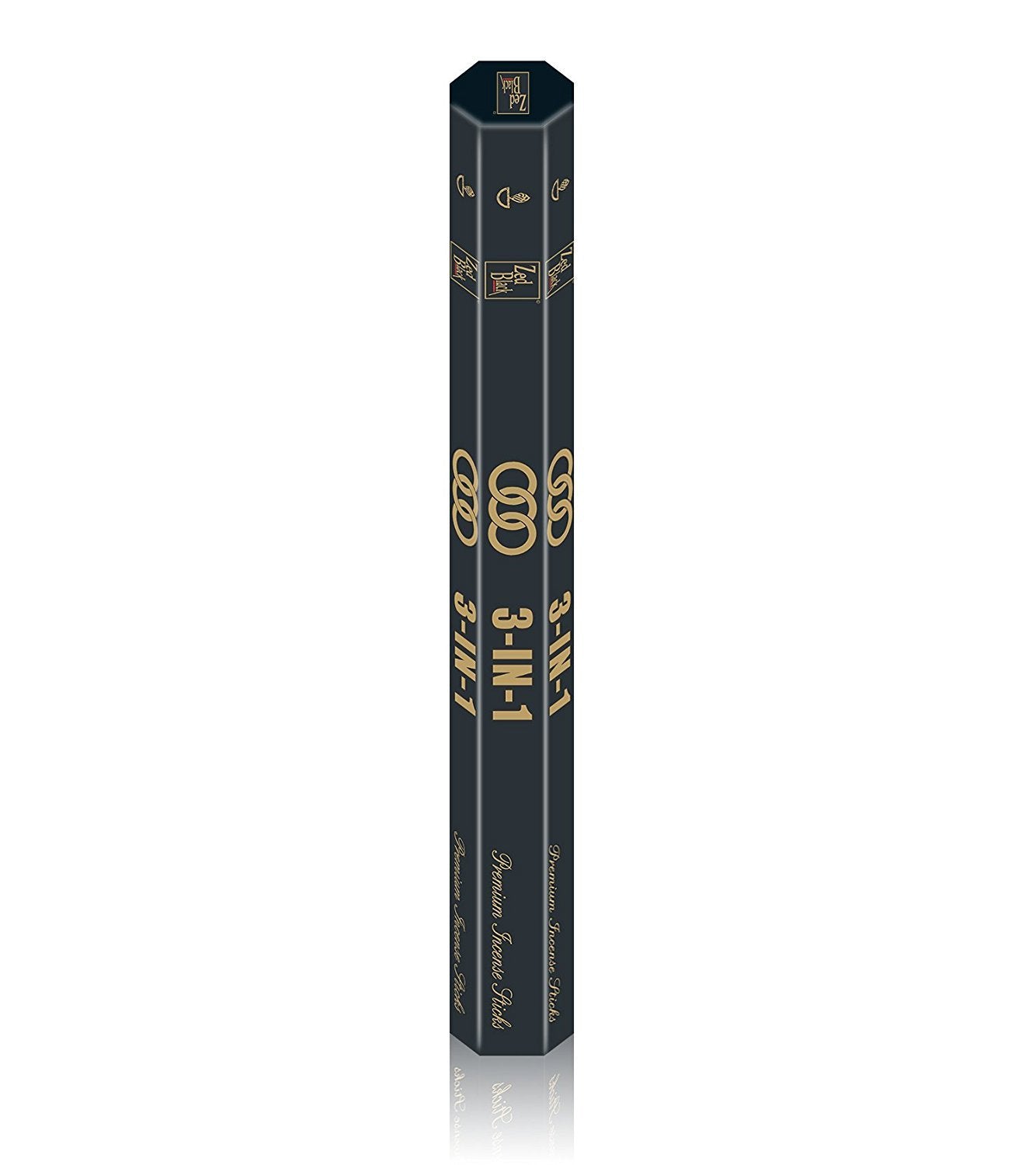 Zed Black 3-in-1 Incense Sticks- 3 Pleasant Aromas -Premium Long Lasting 90 Natural Incense Fragrance Sticks-Pack of 6(15 Per Box) Aroma Incense Sticks (3 in 1)