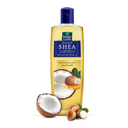 Parachute Advansed Moisturising Shea Hair Oil With Coconut, Deeply Nourishes Hair, Strengthens And Adds Shine, 200 Ml, Golden