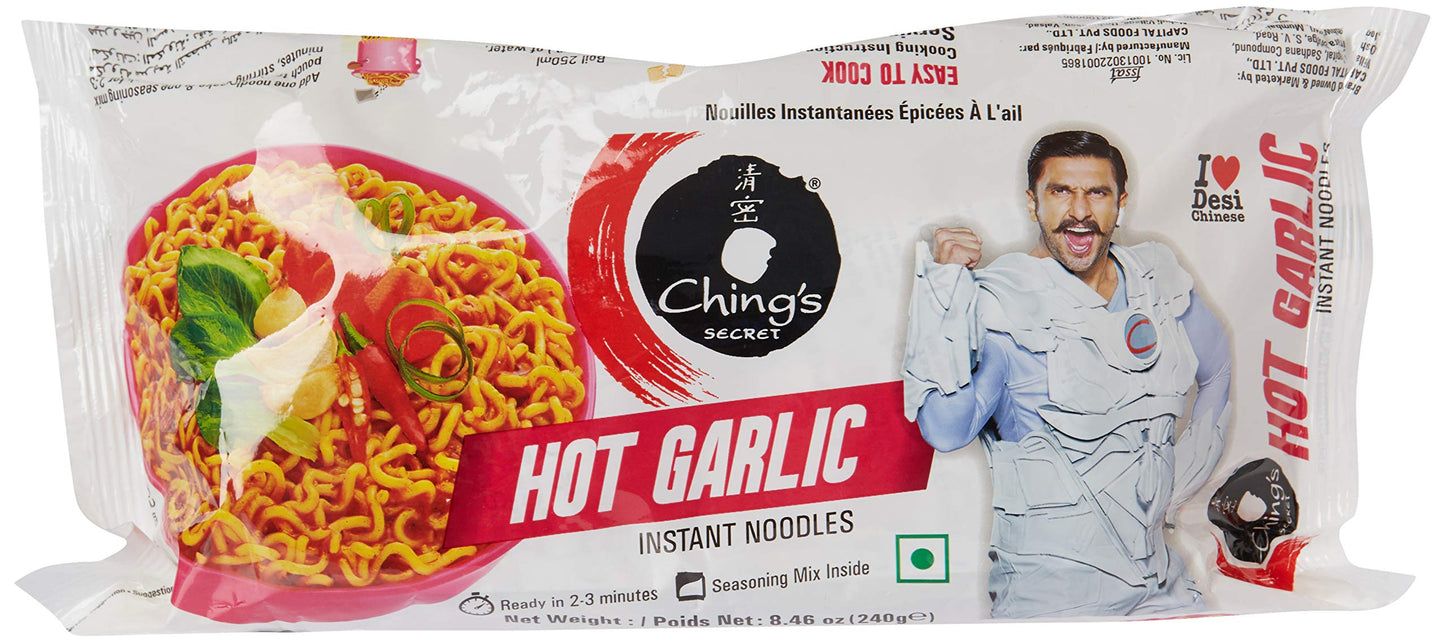 Ching's - Hot Garlic instant noodles 240 gms