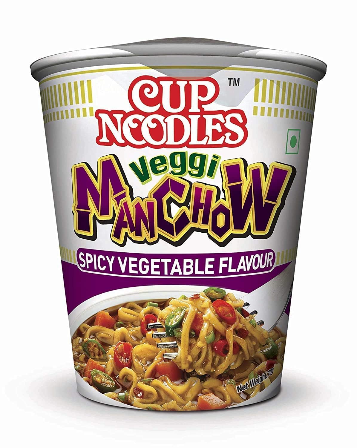 Nissin (India) Cup Noodles Veggi Manchow 70 gms (12)