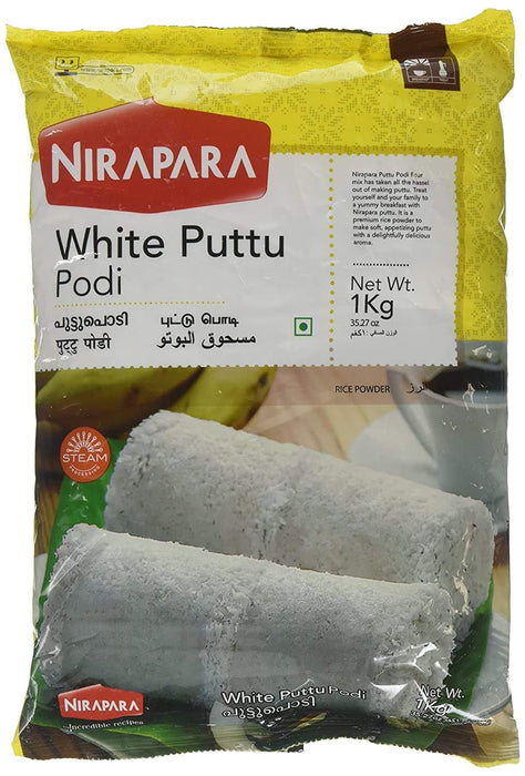 Nirapara White Puttu Podi Indian Flour 1kg