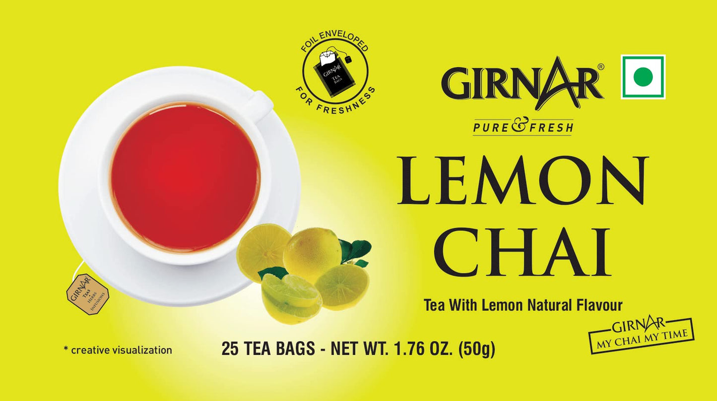 Girnar Lemon Tea (25 Tea Bags)