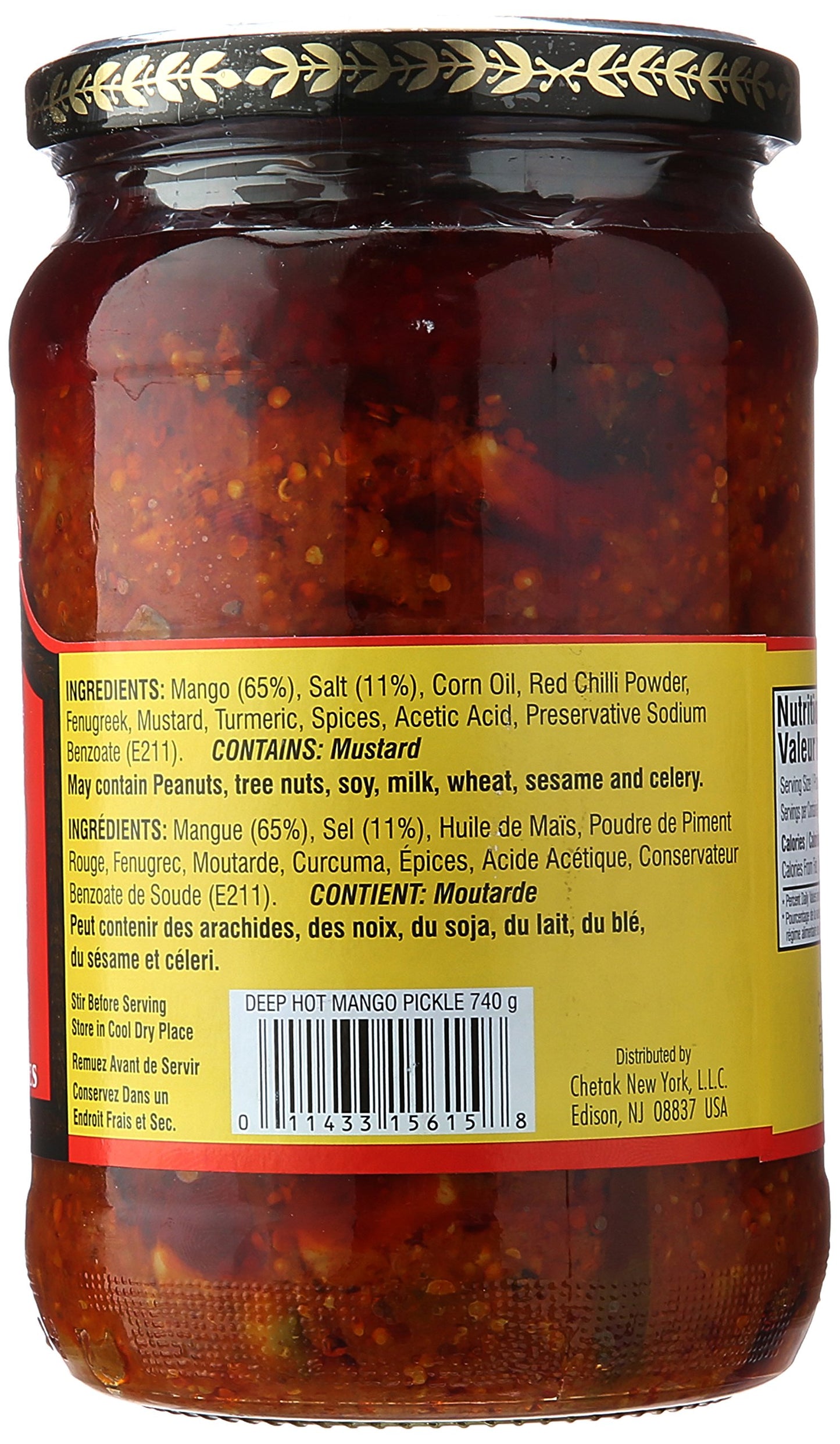 Deep Hot Mango Pickle 720 gms